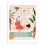 Affiches - Affiche - Cat Yoga - Petra Holikova - WALL EDITIONS