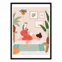 Affiches - Affiche - Cat Yoga - Petra Holikova - WALL EDITIONS