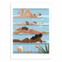 Affiches - Affiche - Ladies by the pool - Petra Lizde - WALL EDITIONS