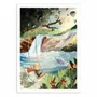 Poster - Art-Poster - Swingset Dreams - Goed Blauw - WALL EDITIONS