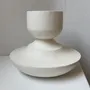 Vases - Sculptural, geometric vase in white porcelain - Oneiros D4 - CALLIGRAMME