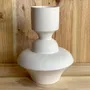 Objets design - Vase sculptural et géométrique en porcelaine blanche - Oneiros E4 - CALLIGRAMME