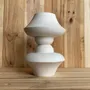 Ceramic - Sculptural, geometric vase in white porcelain - Oneiros E6 - CALLIGRAMME