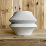 Sculptures, statuettes et miniatures - Vase sculptural et géométrique en porcelaine blanche - Palindrome A2L - CALLIGRAMME
