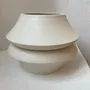 Sculptures, statuettes et miniatures - Vase sculptural et géométrique en porcelaine blanche - Palindrome A2L - CALLIGRAMME