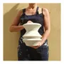 Pièces uniques - Vase sculptural et géométrique en porcelaine blanche - Palindrome A3L - CALLIGRAMME