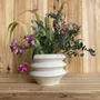 Poterie - Vase sculptural et géométrique en porcelaine blanche - Palindrome A4L - CALLIGRAMME