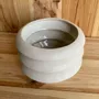 Poterie - Vase sculptural et géométrique en porcelaine blanche - Palindrome A4L - CALLIGRAMME