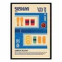 Affiches - Affiche - Sashimi Japanese Food Print - Retrodrome - WALL EDITIONS