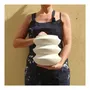 Pottery - Sculptural, geometric vase in white porcelain - Palindrome B4L - CALLIGRAMME