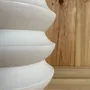Pottery - Sculptural, geometric vase in white porcelain - Palindrome B4L - CALLIGRAMME