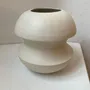 Autres décorations de Noël - Vase sculptural et géométrique en porcelaine blanche - Palindrome B2S - CALLIGRAMME