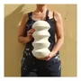 Objets design - Vase sculptural et géométrique en porcelaine blanche - Palindrome B6S - CALLIGRAMME