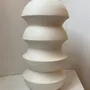 Objets design - Vase sculptural et géométrique en porcelaine blanche - Palindrome B6S - CALLIGRAMME