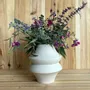 Objets de décoration - Vase sculptural et géométrique en porcelaine blanche - Palindrome C2L - CALLIGRAMME