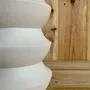Sculptures, statuettes et miniatures - Vase sculptural et géométrique en porcelaine blanche - Palindrome B4S - CALLIGRAMME