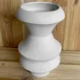 Pièces uniques - Vase sculptural et géométrique en porcelaine blanche - Palindrome C3L - CALLIGRAMME