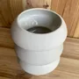 Céramique - Vase sculptural et géométrique en porcelaine blanche - Palindrome C4L - CALLIGRAMME