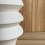 Pottery - Sculptural, geometric vase in white porcelain - Palindrome C4S - CALLIGRAMME