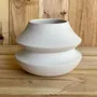Vases - Vase sculptural et géométrique en porcelaine blanche - Palindrome B7L - CALLIGRAMME