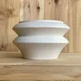 Autres décorations de Noël - Vase sculptural et géométrique en porcelaine blanche - Palindrome A9L - CALLIGRAMME