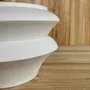 Autres décorations de Noël - Vase sculptural et géométrique en porcelaine blanche - Palindrome A9L - CALLIGRAMME