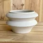 Autres décorations de Noël - Vase sculptural et géométrique en porcelaine blanche - Palindrome A9L - CALLIGRAMME