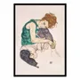Affiches - Affiche - Seated Woman With Legs Drawn Up - Egon Schiele - WALL EDITIONS