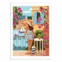 Poster - Art-Poster - Woman in Saint-Tropez France - Caroline - WALL EDITIONS