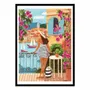 Poster - Art-Poster - Woman in Saint-Tropez France - Caroline - WALL EDITIONS