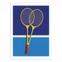 Affiches - Affiche - Wooden Badminton Rackets - Rosi Feist - WALL EDITIONS