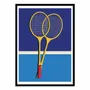 Affiches - Affiche - Wooden Badminton Rackets - Rosi Feist - WALL EDITIONS