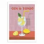 Poster - Art-Poster - Gin and Tonic Cocktail - Caroline Bonne Muller - WALL EDITIONS