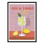 Poster - Art-Poster - Gin and Tonic Cocktail - Caroline Bonne Muller - WALL EDITIONS