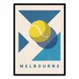 Poster - Art-Poster - Geometric Melbourne Tennis - Daniel Coulmann - WALL EDITIONS