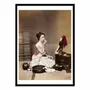 Affiches - Affiche - Woman applying make-up - Photo 1885 by Kimbei Kusakabe - WALL EDITIONS