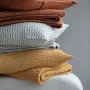 Plaids - recycling plaid en coton CARLA avec coussins coordonés - DAVID FUSSENEGGER