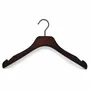 Walk-in closets - Ash wood hangers – Walnut finish – Chic Collection - MON CINTRE