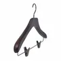 Walk-in closets - Ash wood hangers – Walnut finish – Chic Collection - MON CINTRE