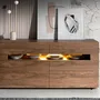 Chests of drawers - Walnut chest of drawers with interior lighting - ANGEL CERDÁ