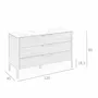 Chests of drawers - Walnut and fiberglass marble-effect dresser - ANGEL CERDÁ