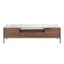 Sideboards - Fiberglass TV cabinet with marble and walnut effect - ANGEL CERDÁ