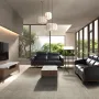 Sideboards - Fiberglass TV cabinet with marble and walnut effect - ANGEL CERDÁ