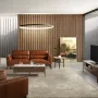 Sideboards - Fiberglass TV cabinet with marble and walnut effect - ANGEL CERDÁ