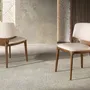 Chaises - Chaise en similicuir crème - ANGEL CERDÁ