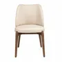 Chaises - Chaise en similicuir crème - ANGEL CERDÁ