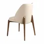 Chaises - Chaise en similicuir crème - ANGEL CERDÁ