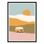 Poster - Art-Poster - Van in landscape - Florent Bodart - WALL EDITIONS