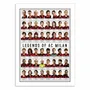 Affiches - Affiche - Legends of AC Milan - Olivier Bourdereau - WALL EDITIONS