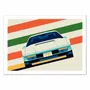 Affiches - Affiche - Angeled white sports car - Bo Lundberg - WALL EDITIONS